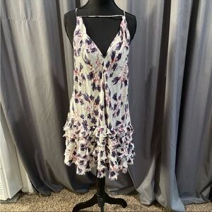 Free people intimately floral flow, feather dress size small